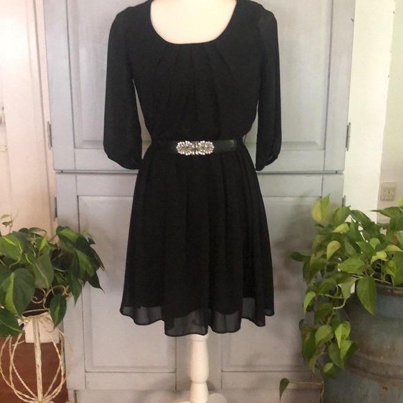 BCX Black Part Dress - Picture 1 of 3